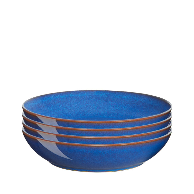 Denby Imperial Blue Set Of 4 Coupe Pasta Bowls Wayfair Canada
